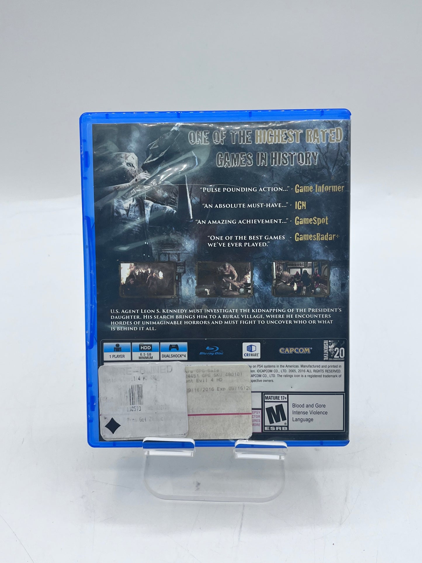 Playstation 4 Resident Evil 2 Video Game