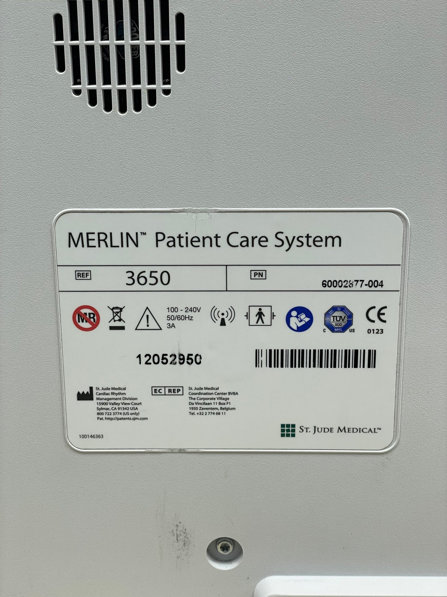 Abbott Merlin Patient Care System Programmer 3650