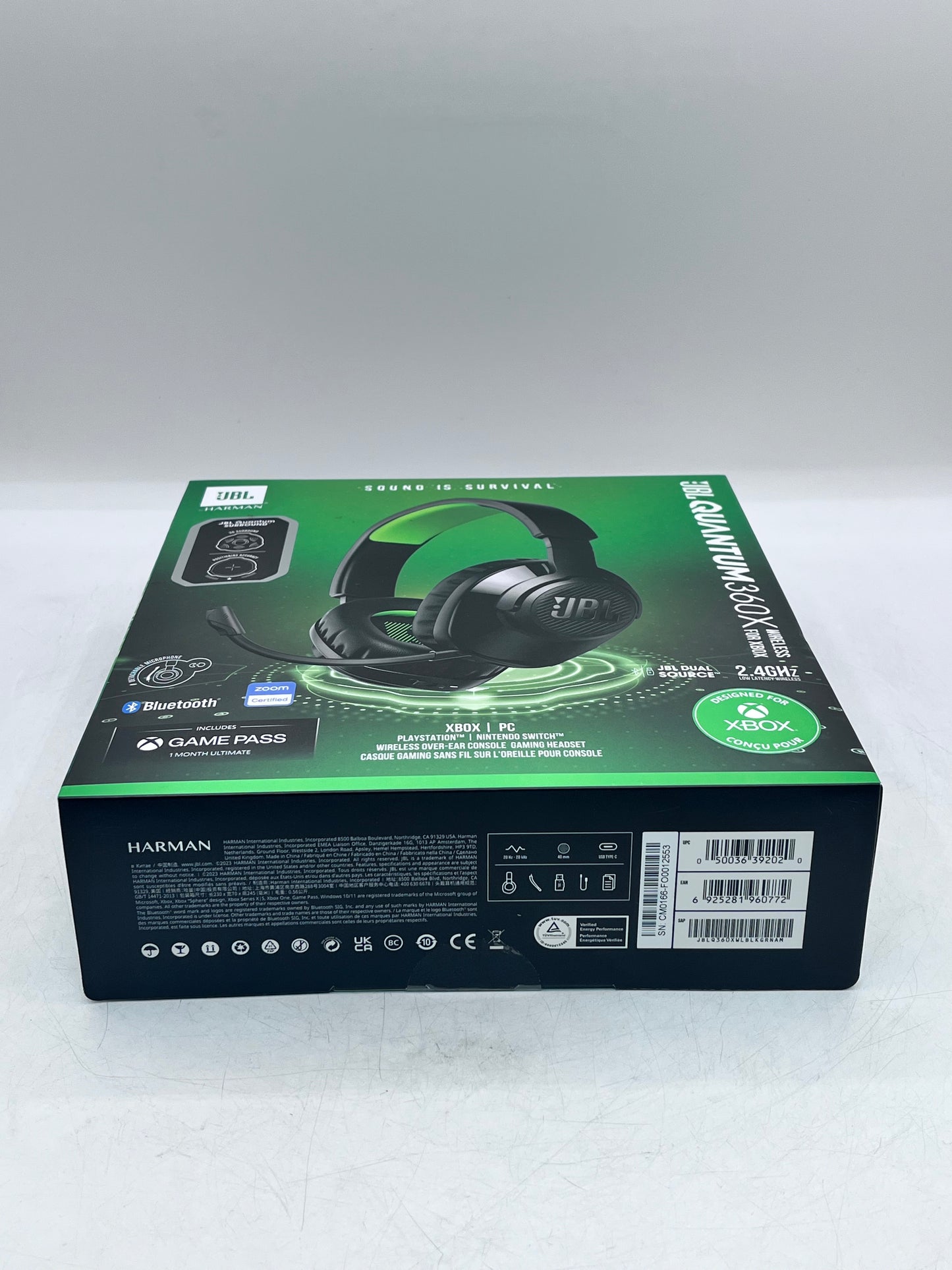 JBL Quantum 360X Wireless Headphones for Xbox - New In Box - Black