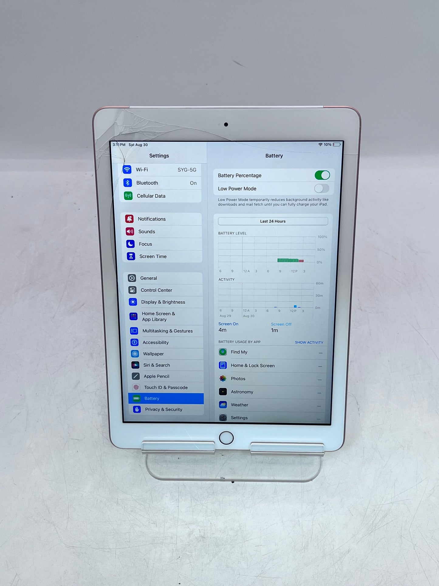 Apple iPad (6th Gen) MRM42LL/A A1954 32GB - Rose Gold READ