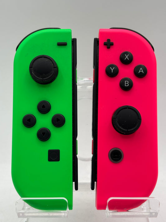 Nintendo Switch Joy-Cons Pair HAC-015/HAC-016, Neon Pink & Neon Green (FREE SHIPPING)