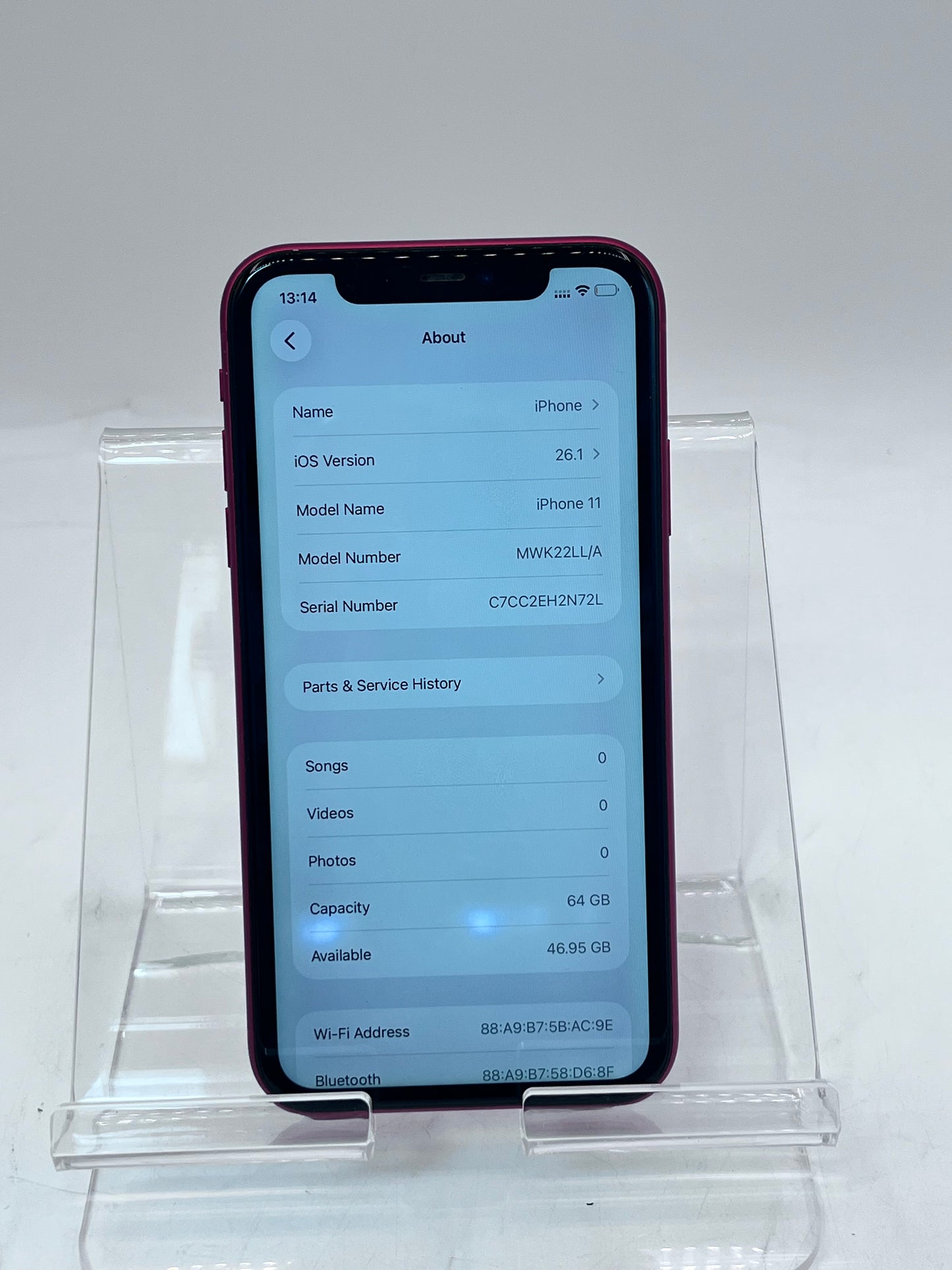 Unlocked Apple iPhone 11 6.1" MWK22LL/A A2111 64GB - Red