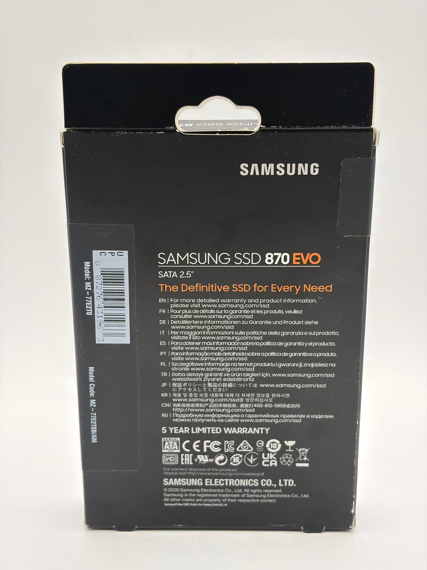 Samsung 870 EVO 2TB Internal SSD SATA 2.5” (MZ-77E2T0B/AM) - Brand New In Box