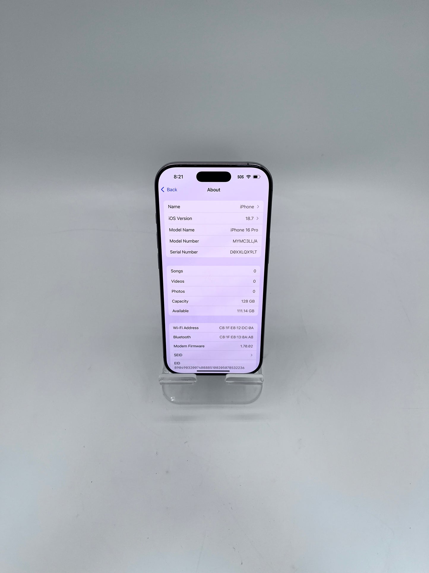 Spectrum Only Apple iPhone 16 Pro A3083 MYMC3LL/A 128GB - Natural Titanium Gold READ