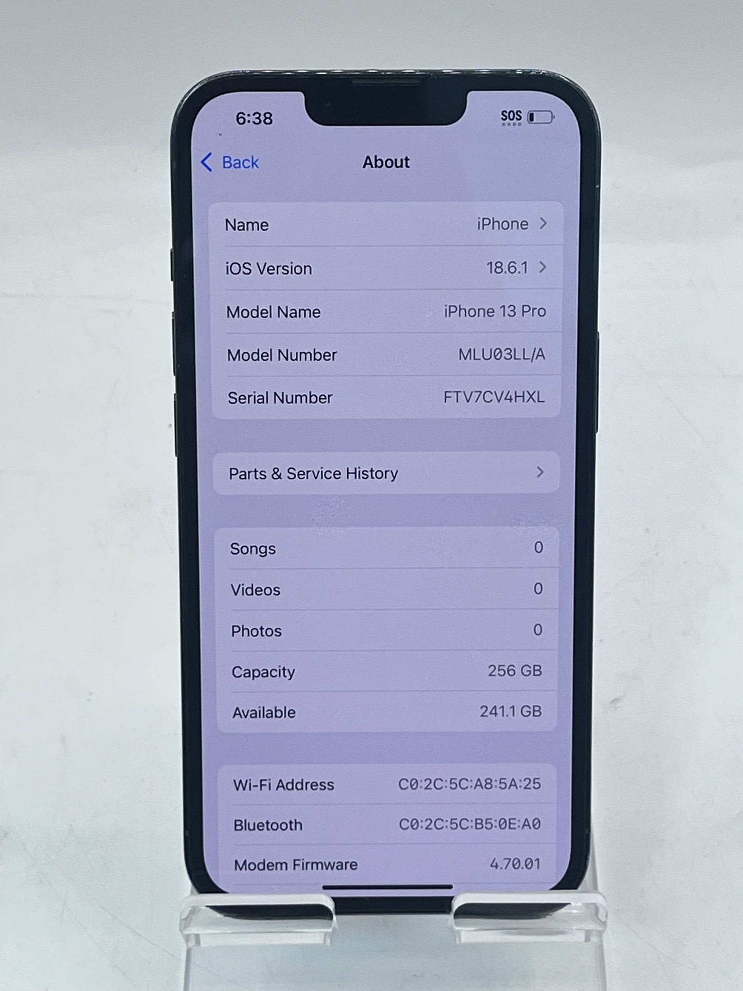 Unlocked Apple iPhone 13 Pro 6.1" MLU03LL/A A2483 6GB 256GB - Blue