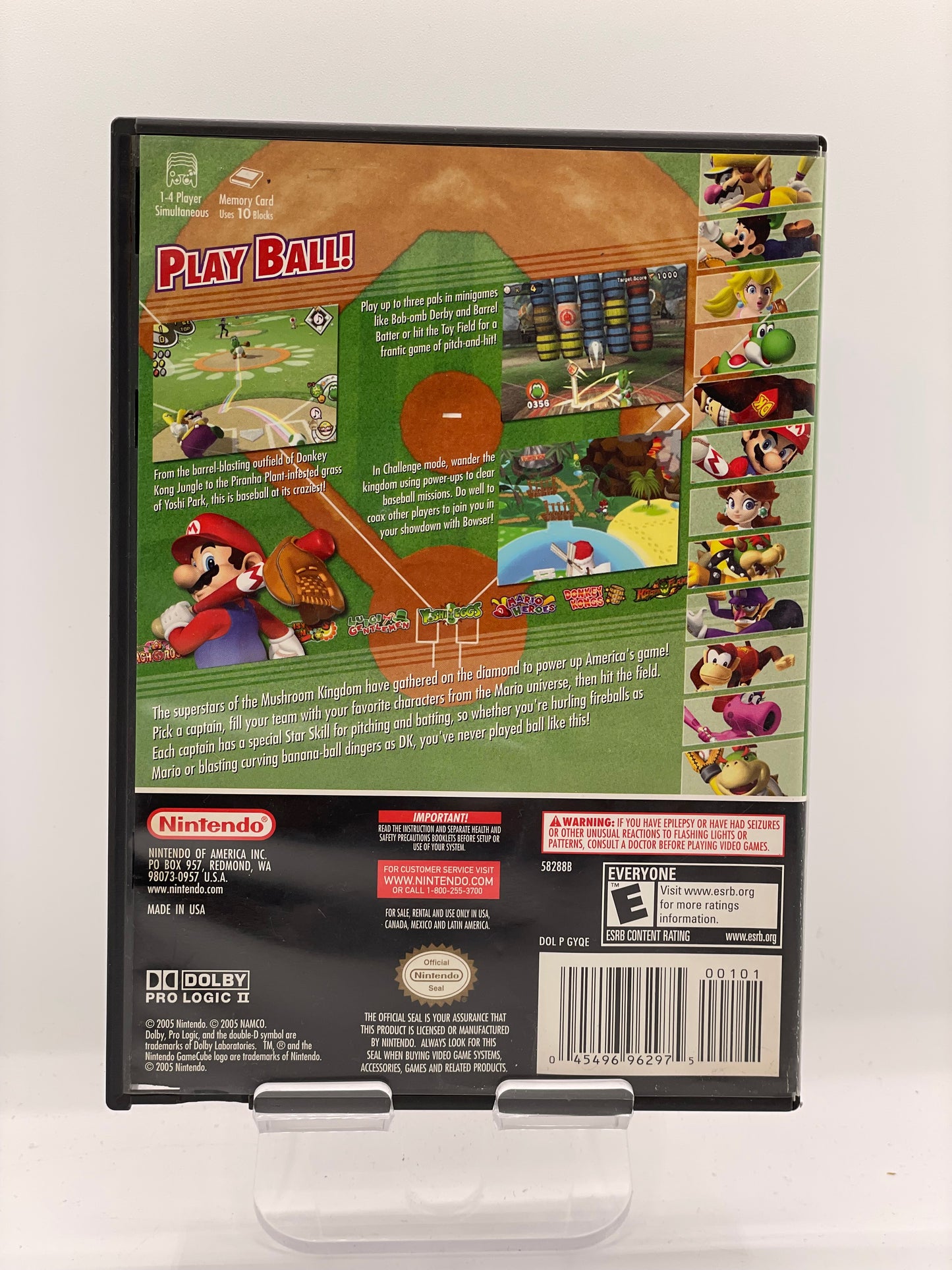 Mario Superstar Baseball (Nintendo GameCube) Complete CIB - Tested - Authentic