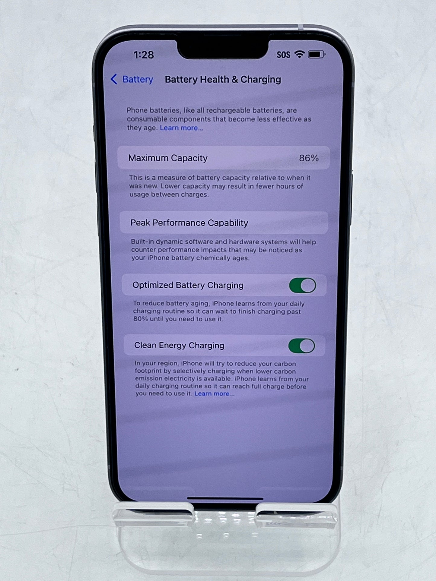 Used Apple iPhone 14 Plus - A2632 MQ3U3LL/A- 128GB - Purple - Clean IMEI