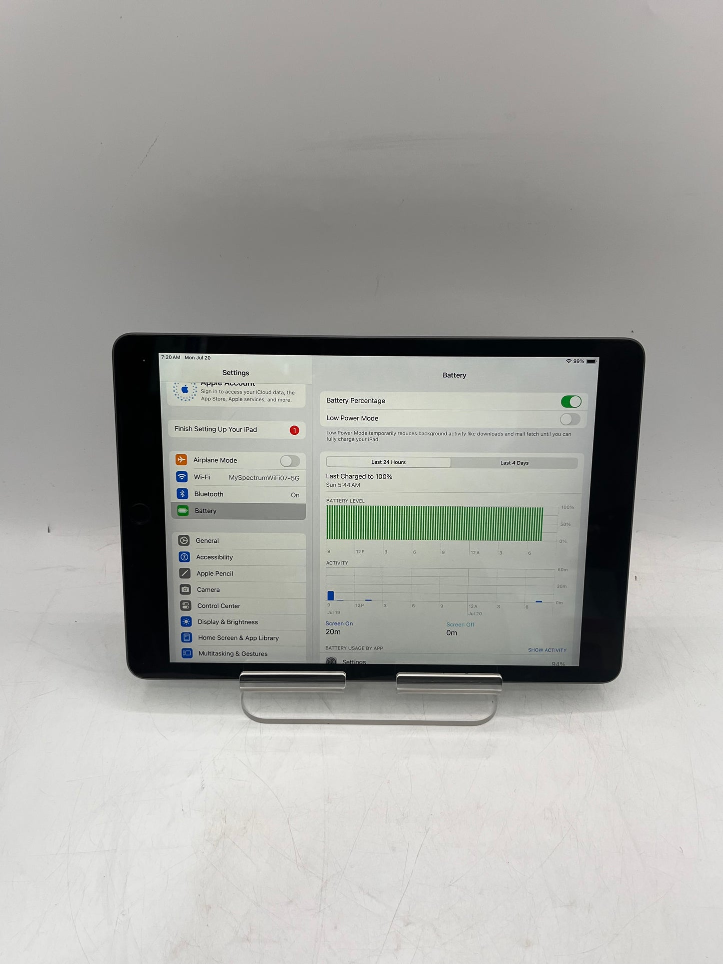 Apple iPad 9th Gen A2602 MK2K3LL/A 64GB Wi-Fi Only Space Gray