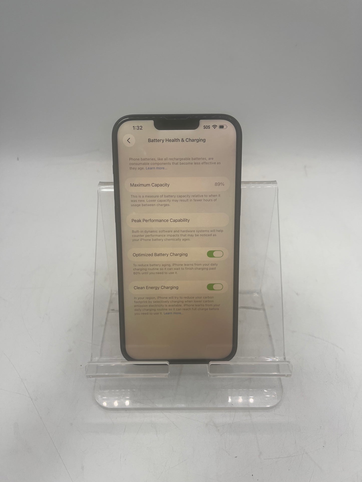 Unlocked Apple iPhone 14 Plus MQ623LL/A A2632 128GB Black 89% Battery Health