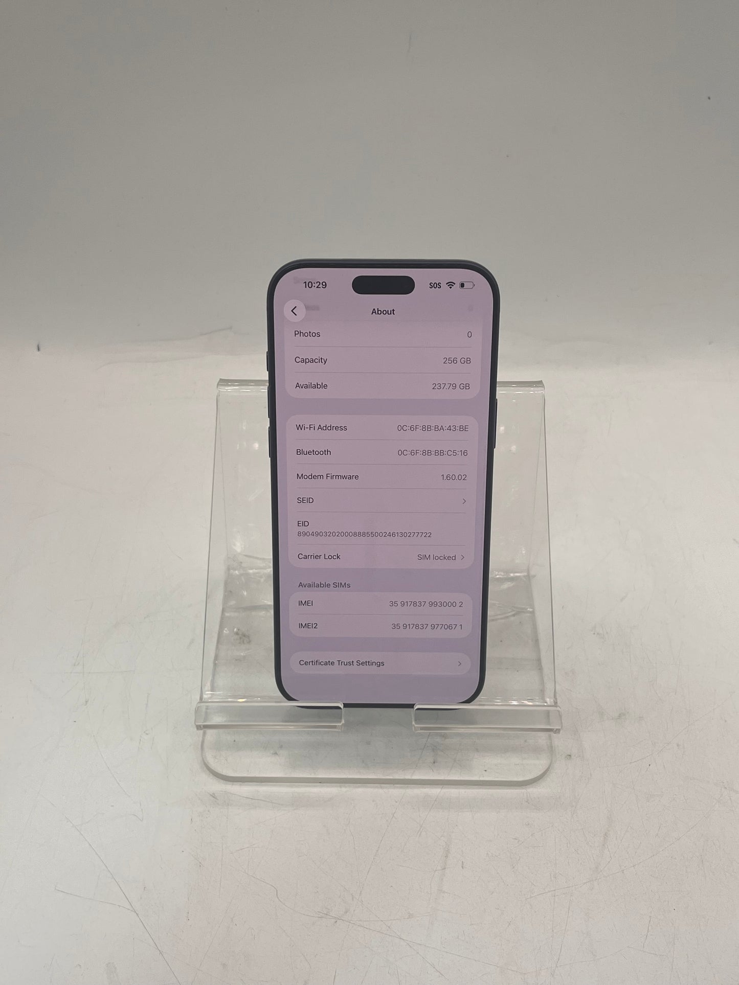 T-Mobile Apple iPhone 17 Pro Max A3257 MFXJ4LL/A 256GB Deep Blue 0 Cycle Count