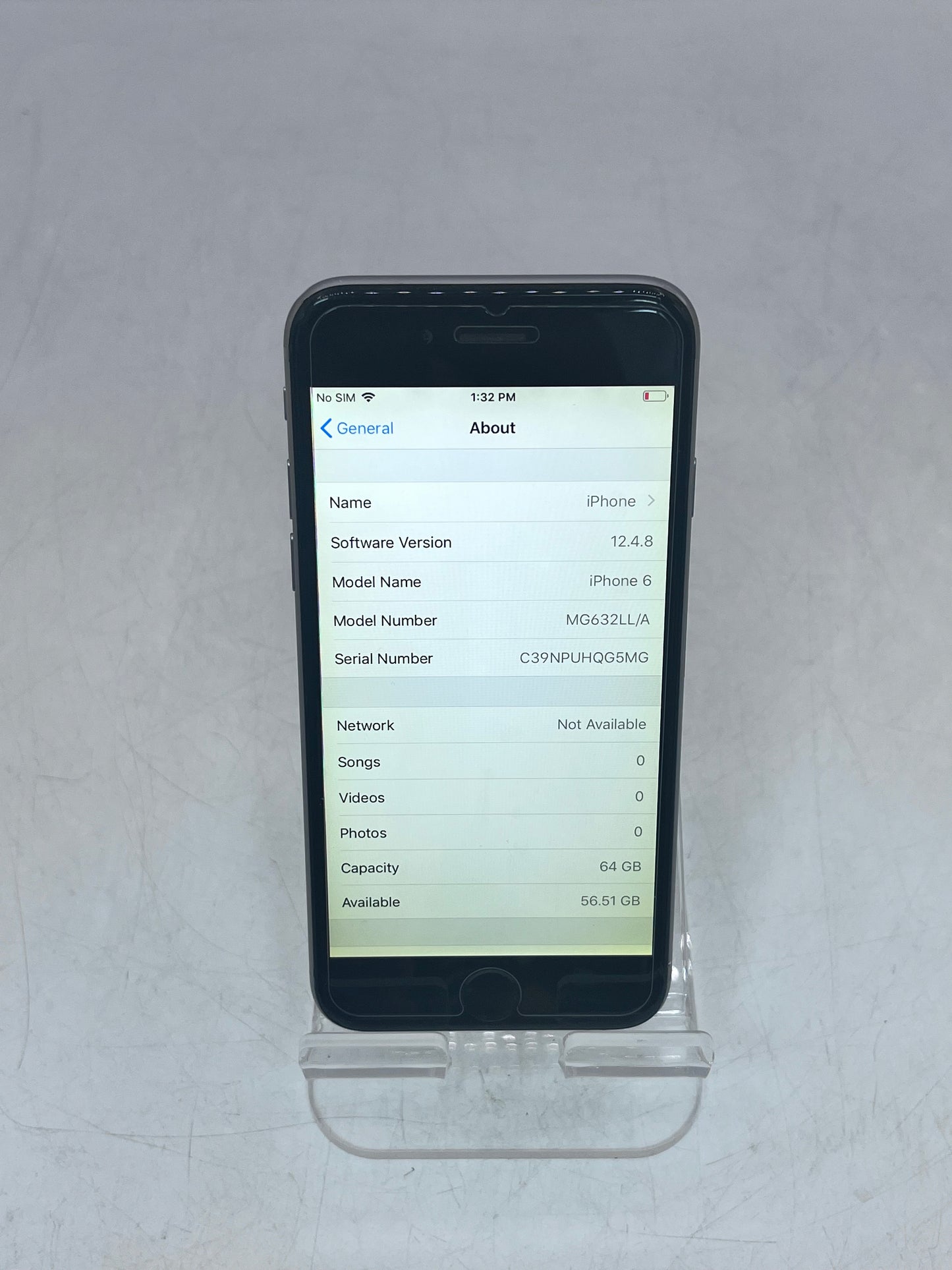 Apple iPhone 6 A1549 MG632LL/A 64GB  1GB Unlocked - Gray