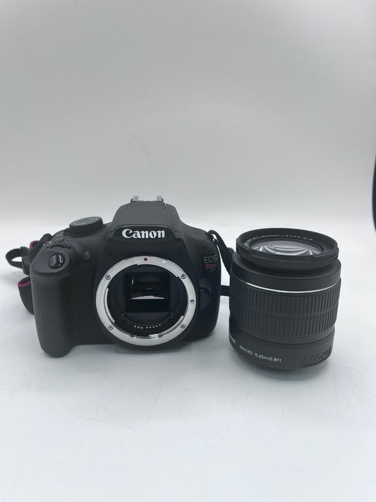 Canon EOS Rebel T5 DS126491 18.0MP DSLR Camera w/ 18-55mm Lens NO BATTERY