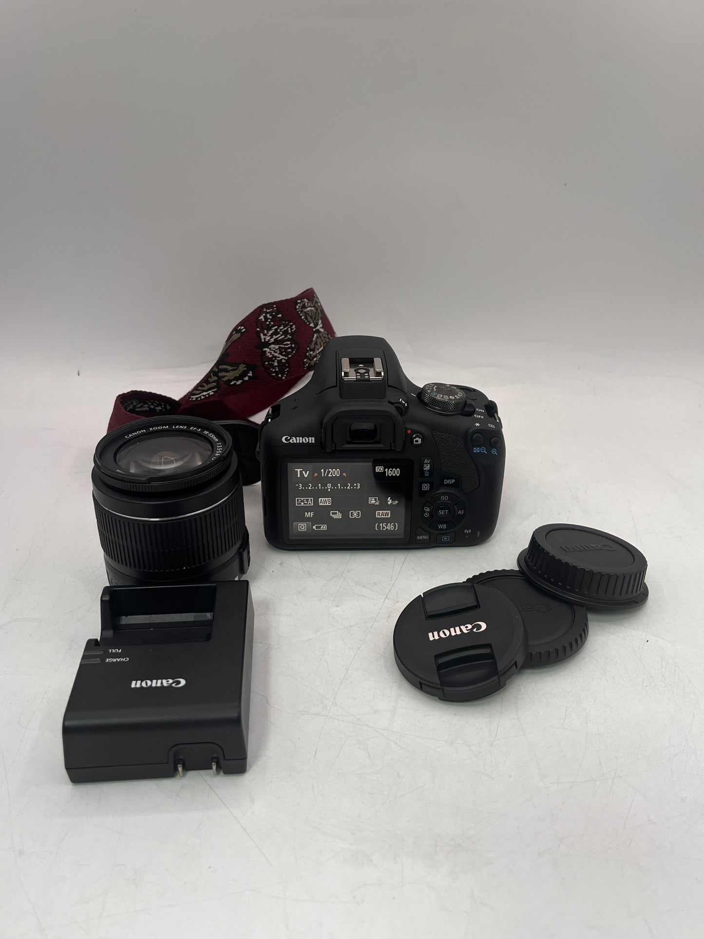 Canon EOS Rebel T7 Digital Camera w/ EF-S 18-55mm 1:3.5-5.6 IS II Lens - Black Free Shipping