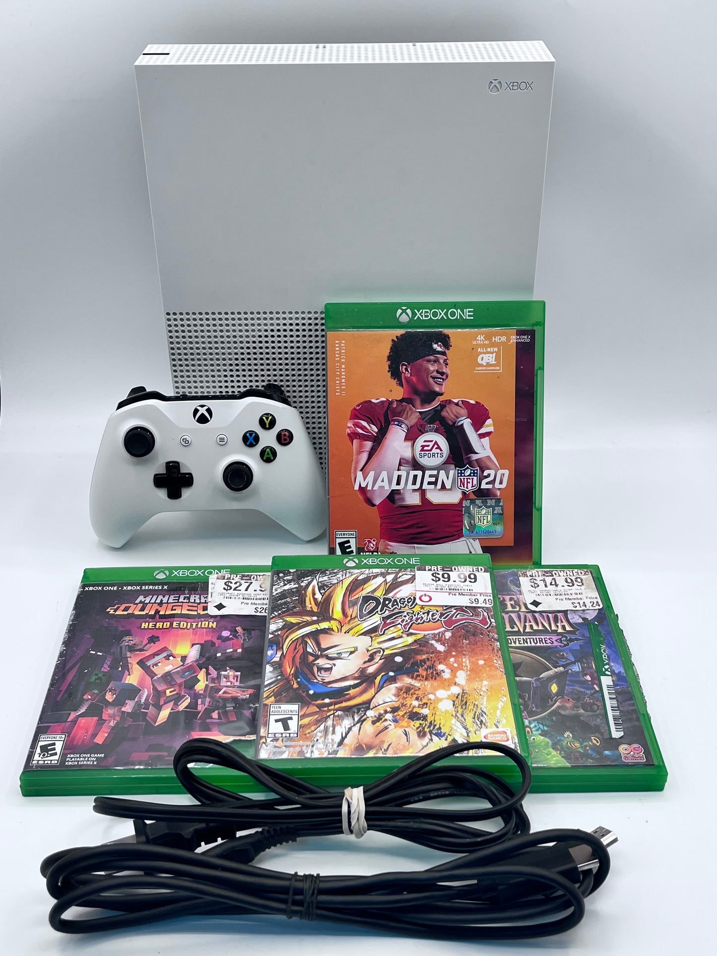 Microsoft Xbox One S 2016 1TB Bundle with 4 games - White