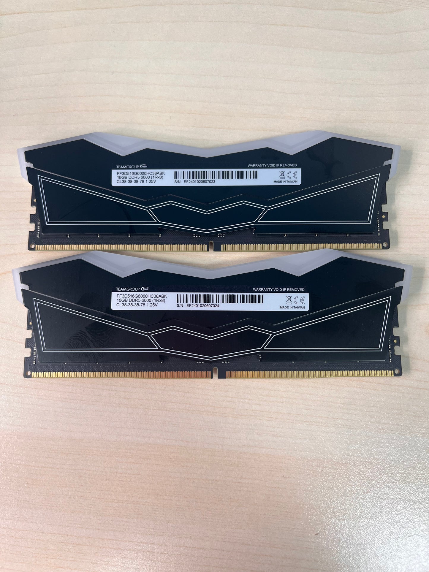 TeamGroup T-Force DELTA RGB DDR5 6000 32GB (2x16GB) Desktop RAM - Black