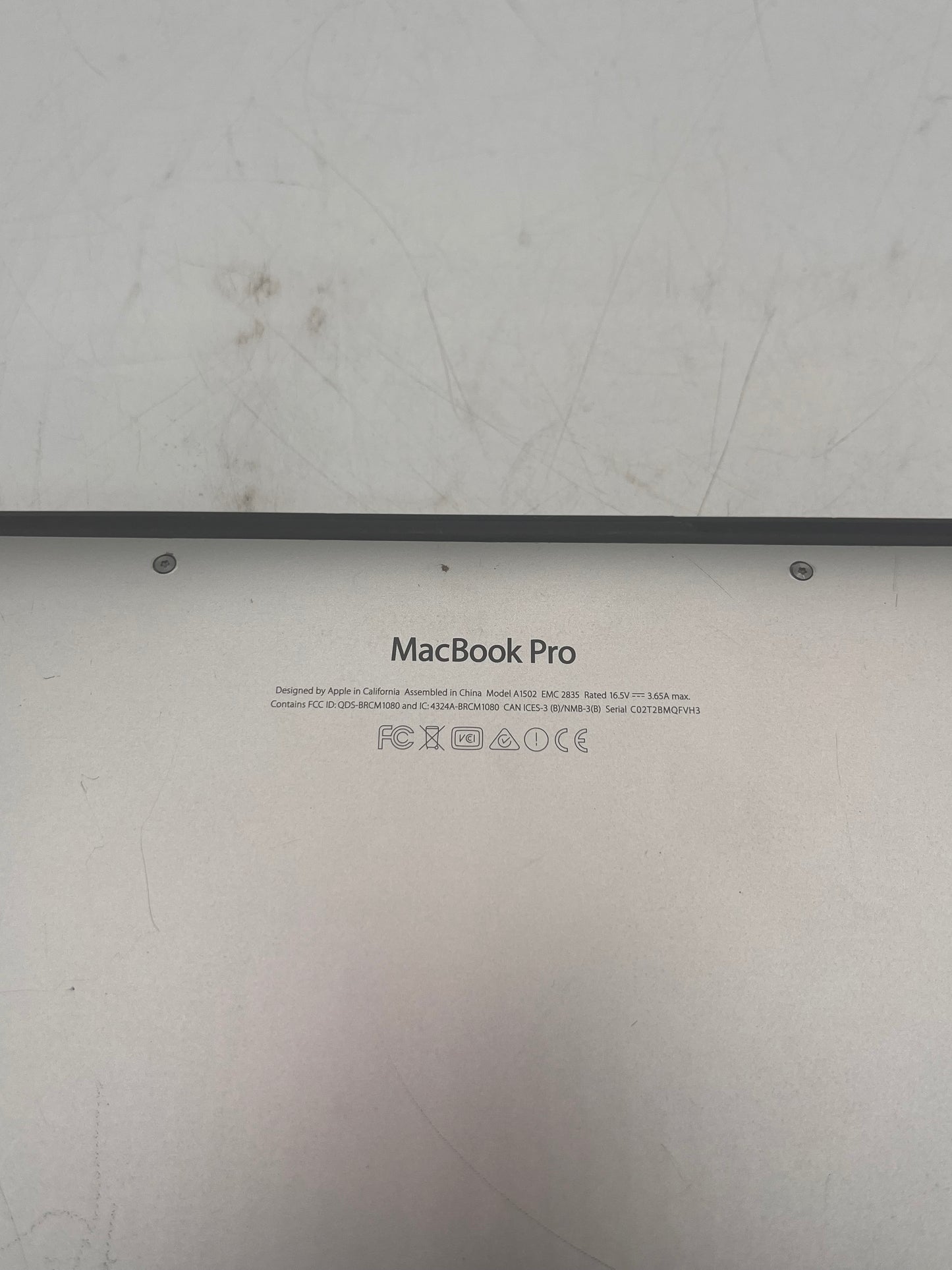 Apple MacBook Pro 13" A1502 2015 Core i5 8GB 128GB Laptop NO OS