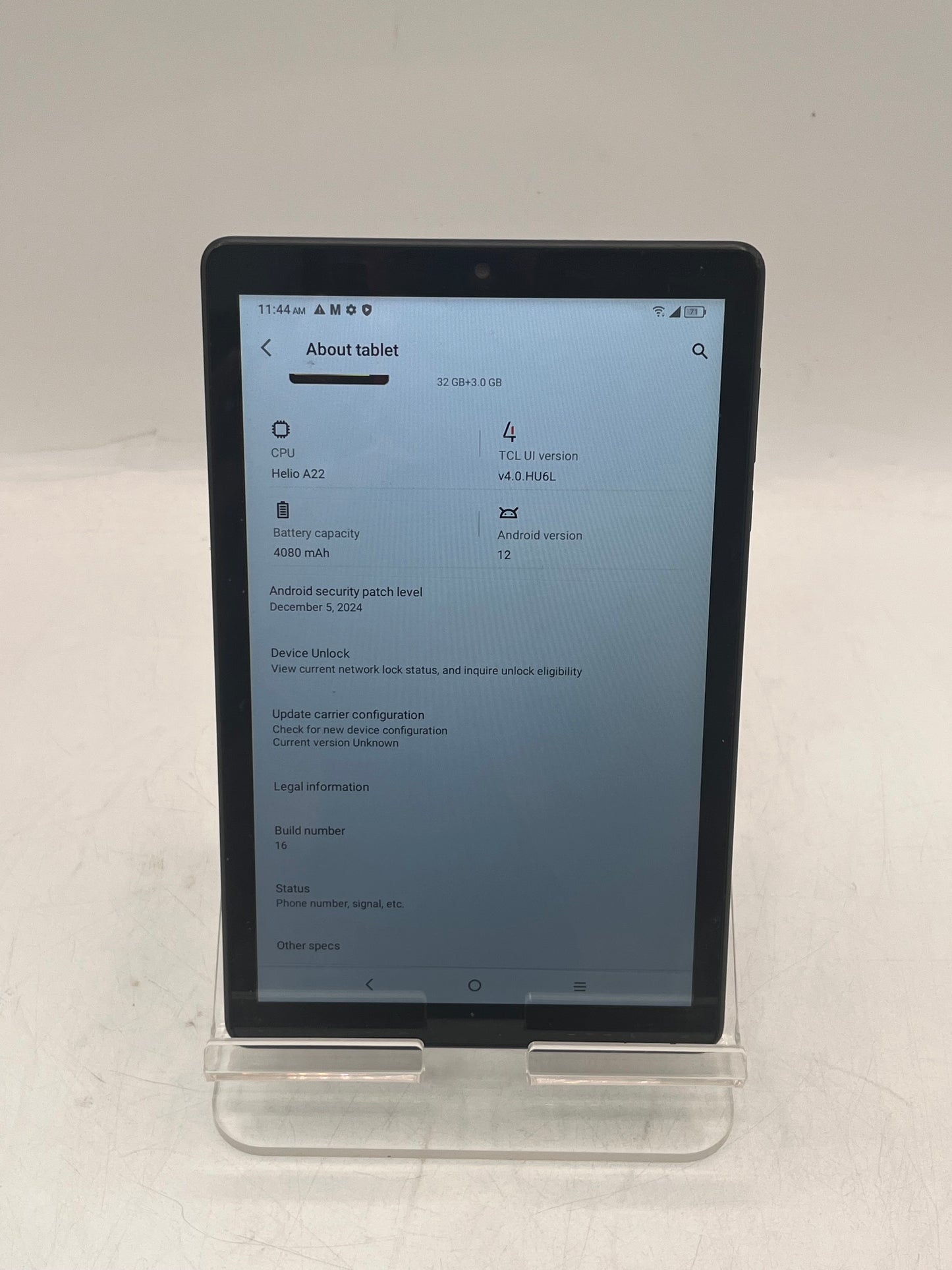 TCL TAB 8Le 32GB WiFi + Cellular Tablet Black