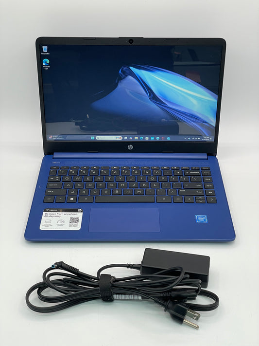 HP Laptop 14-DQ0055DX 64GB SSD Win 11 Home 14" 4GB Ram Celeron N4120