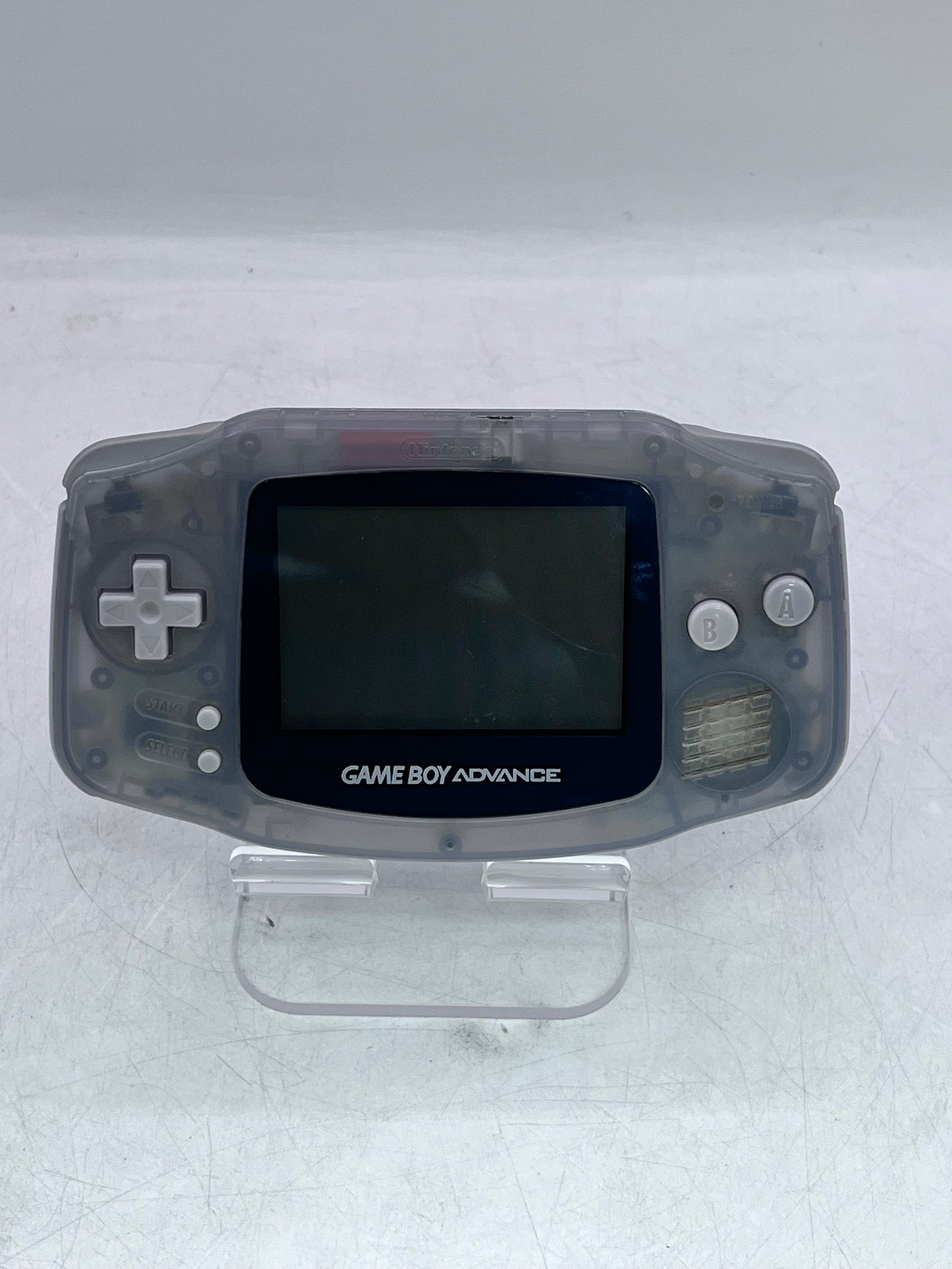 Nintendo Game Boy Advance (AGB-001) - Glacier Clear - Free Shipping!!