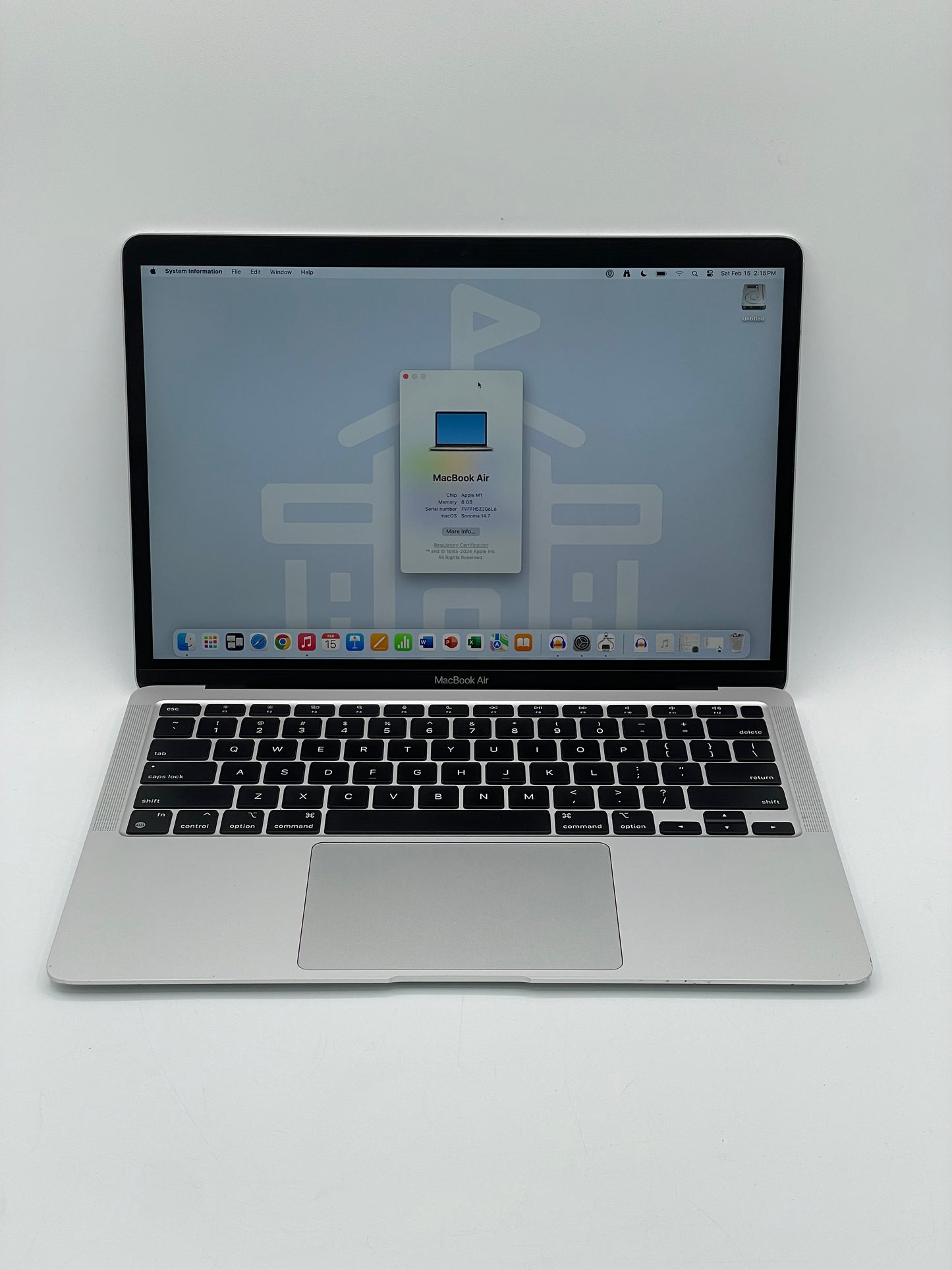 2020 Apple MacBook Air 13.3" M1 7C 8GB 128GB A2337 REMOTELY MANAGED 71 CC