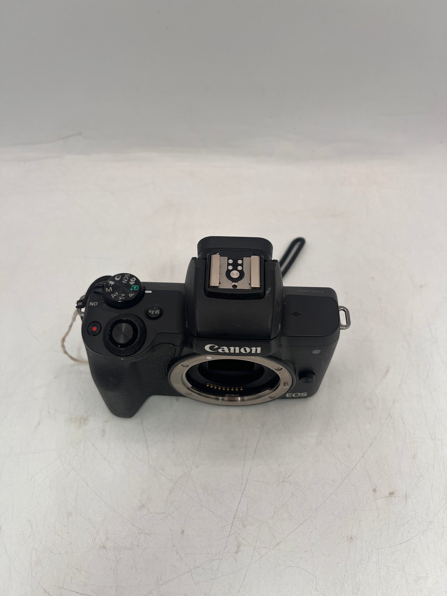 Canon EOS M50 Digital Camera Black Broken w/ Battery & Wrist Strap