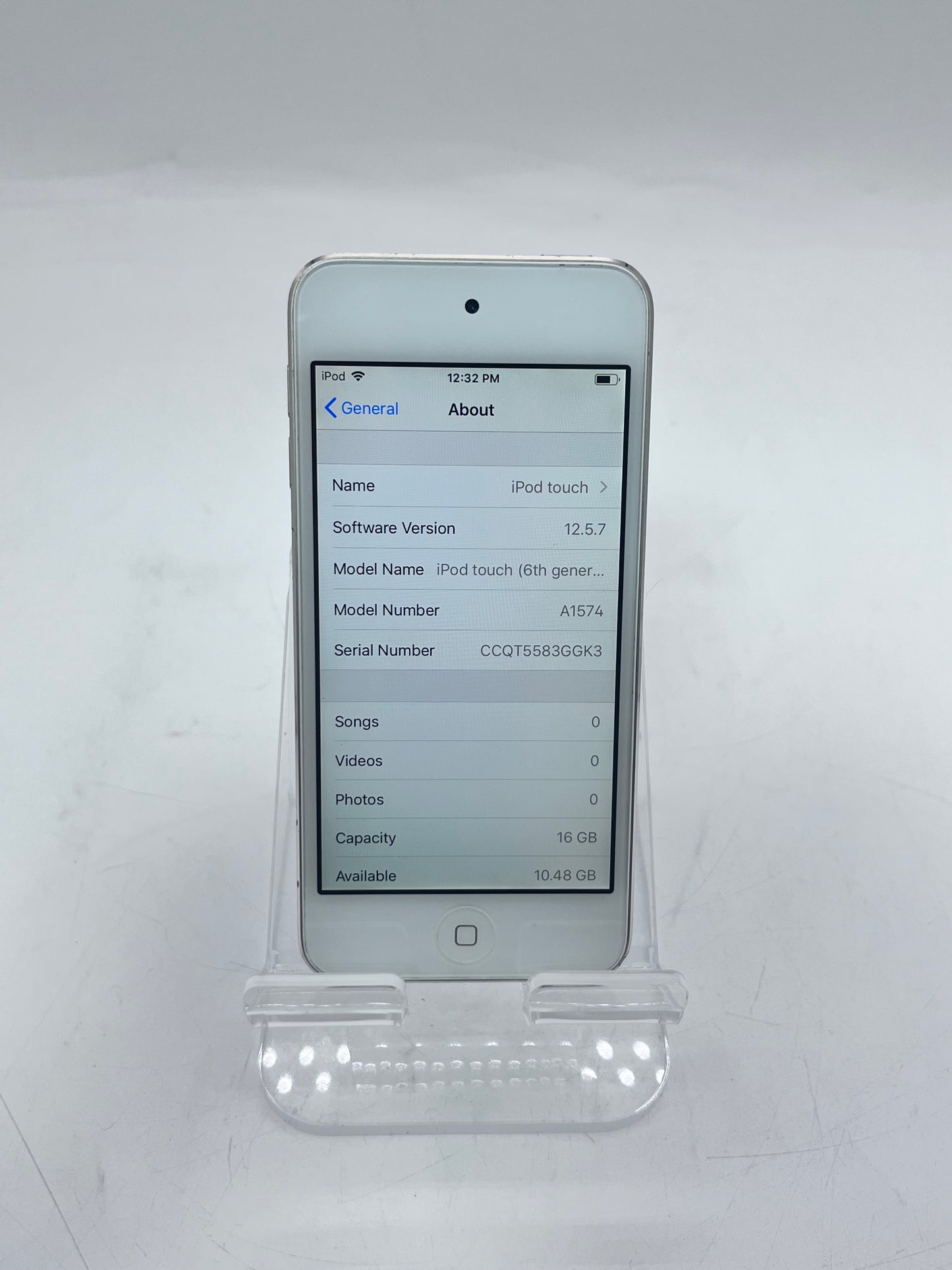 Apple iPod Touch 6th Gen A1574 MKH02LL/A 12GB Gold