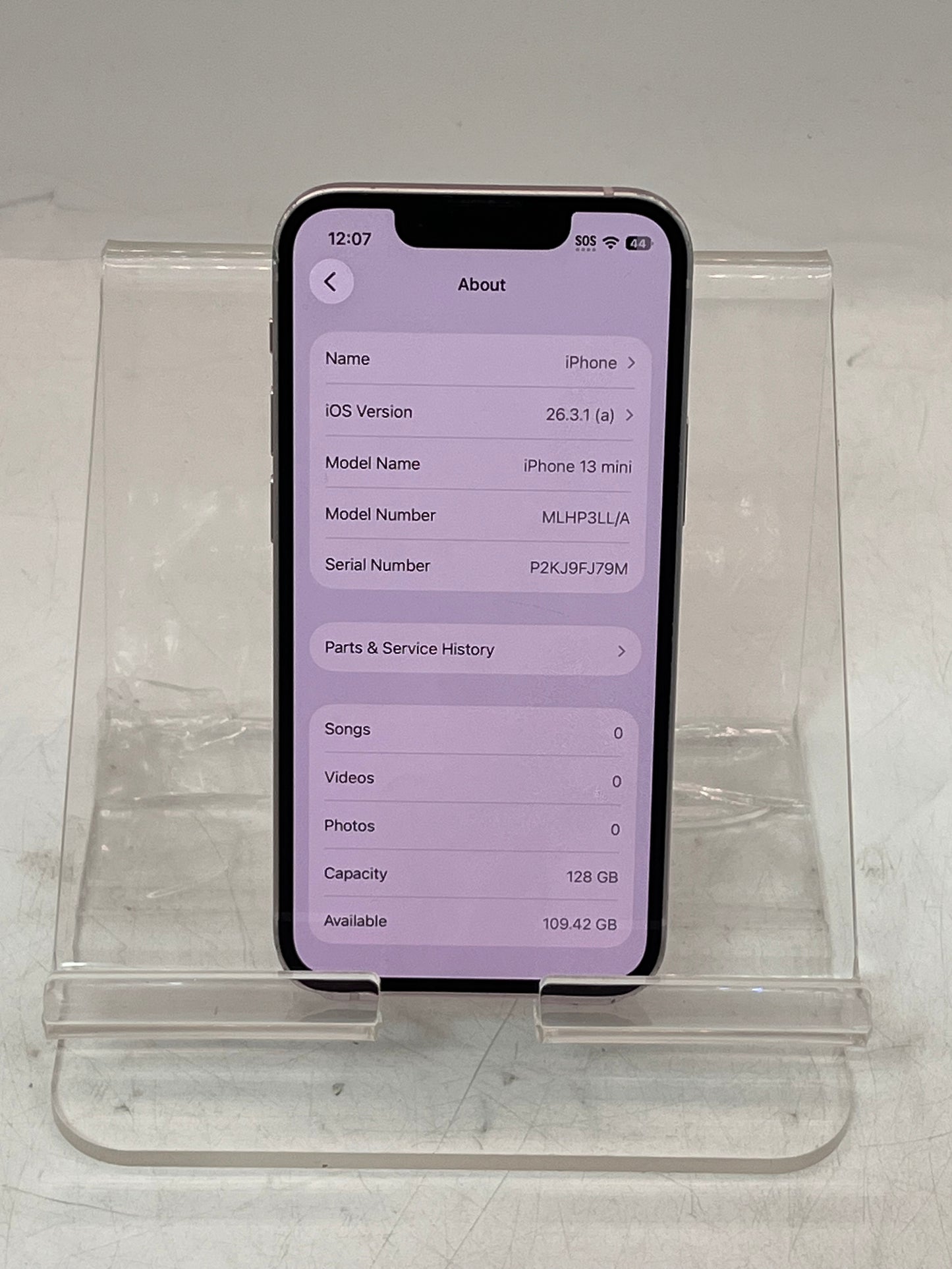 Unlocked Apple iPhone 13 Mini MLHP3LL/A A2481 128GB Pink