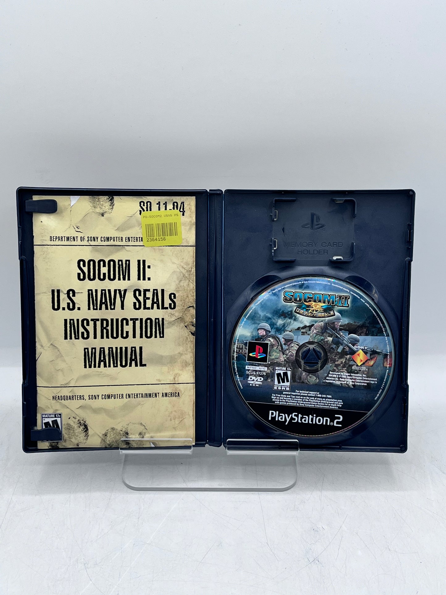 SOCOM II US Navy Seals - Playstation 2 PS2 Video Game - Free Shipping