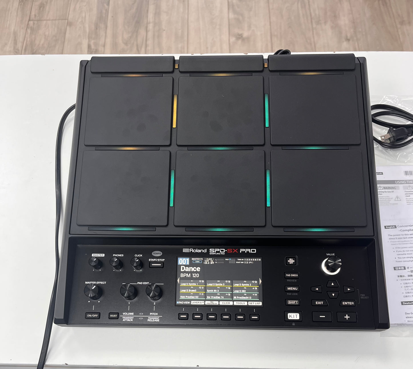 Roland SPD-SX Pro Sampling Pad - Black- New-OpenBox Free Shipping