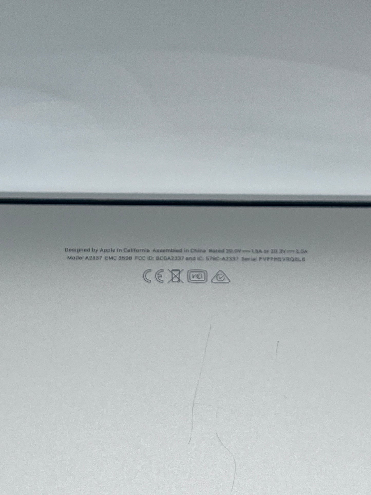 2020 Apple MacBook Air 13.3" M1 7C 8GB 128GB A2337 REMOTELY MANAGED