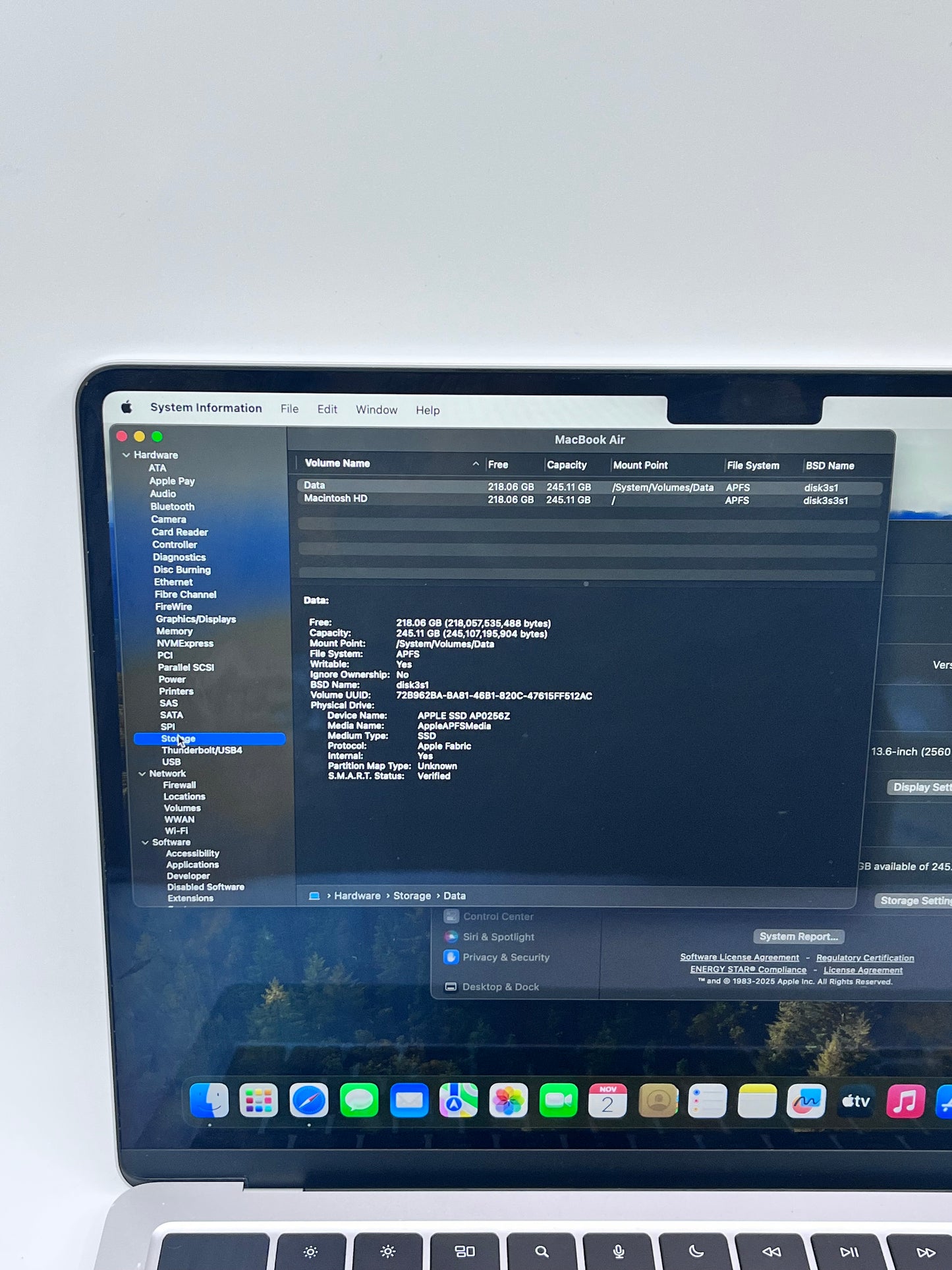 2022 Apple MacBook Air 13.3" 8C M2 8C GPU 8GB 256GB A2681 REMOTELY MANAGED