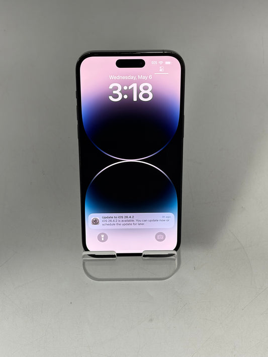 Unlocked Apple iPhone 14 Pro Max 256GB A2896 MQ873CH/A Black 83% BH