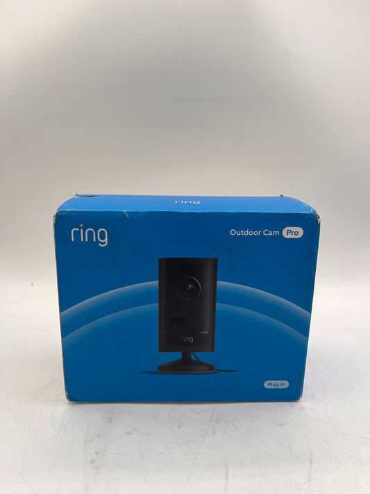 Ring Outdoor Cam Pro Retinal 4K Plug-in Camera 10x Zoom, Black ,New+Sealed