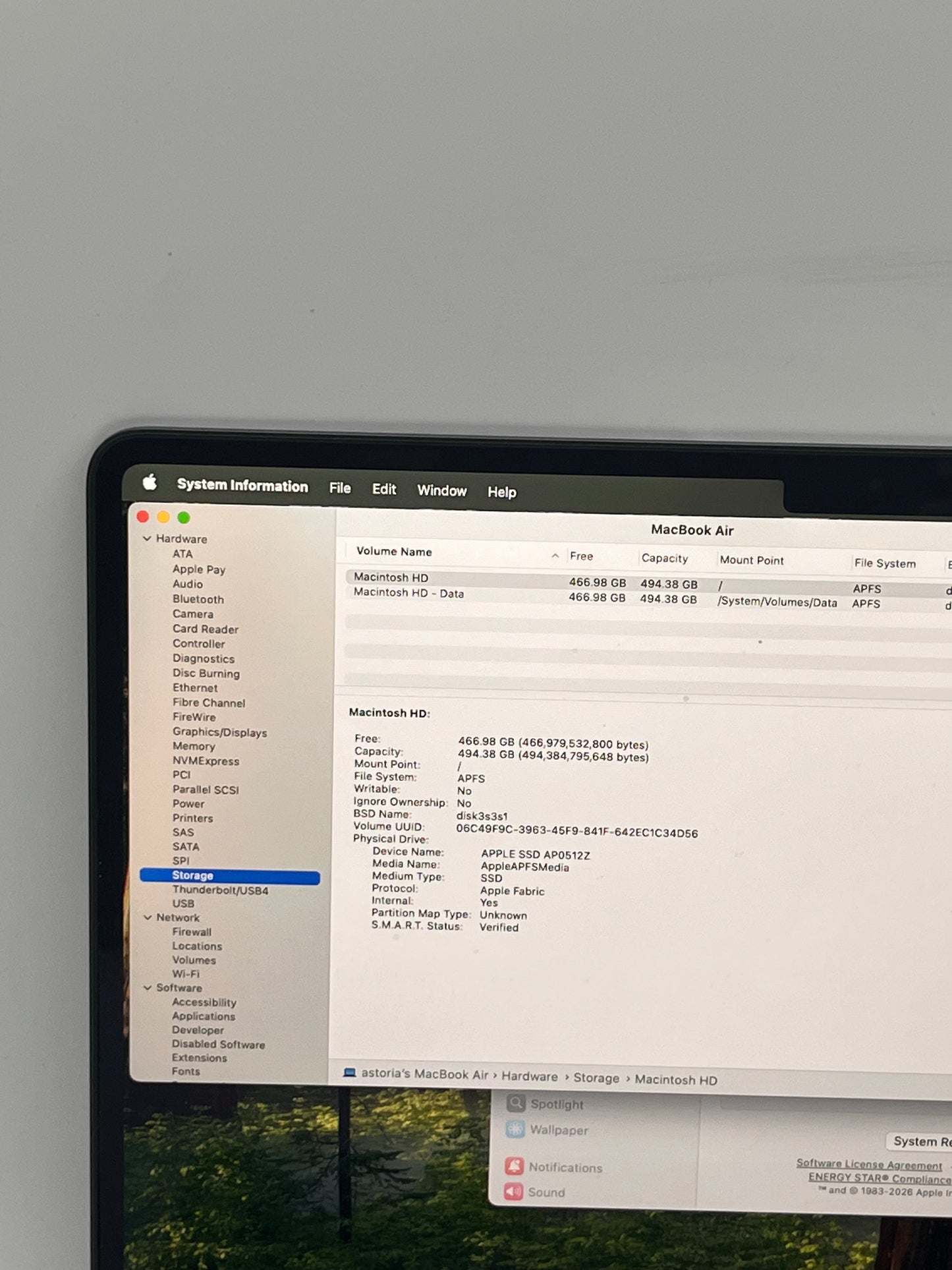 2025 Apple MacBook Air 13" M4 10C/8C 16GB 512GB Midnight A3240 27 Cycle Count