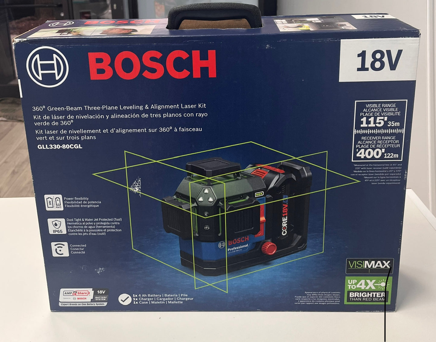Bosch GLL330-80CGL Professional Plane Laser New In Box Black