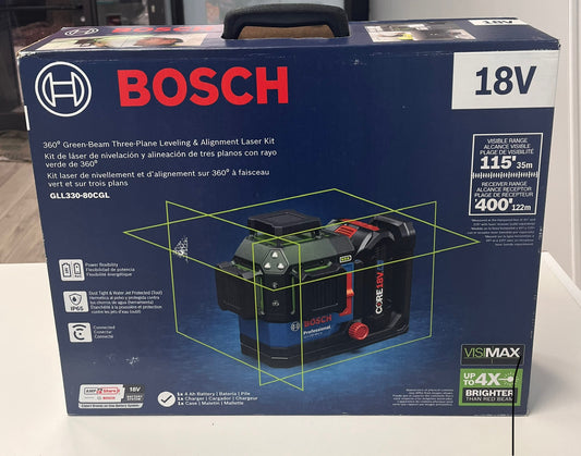 Bosch GLL330-80CGL Professional Plane Laser New In Box Black
