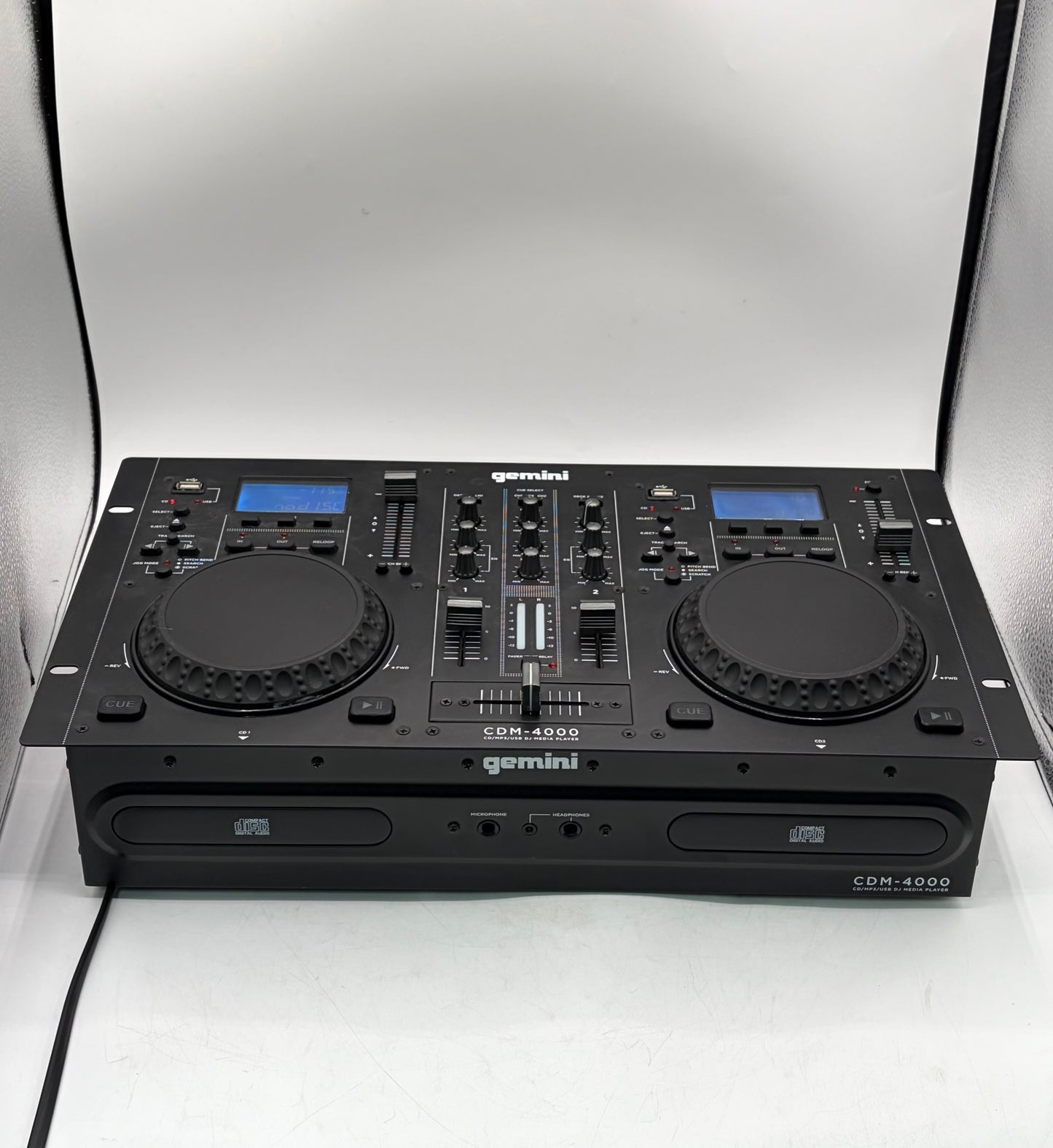 Gemini CDM-4000 Dual CD/MP3/USB DJ Media Player - Black