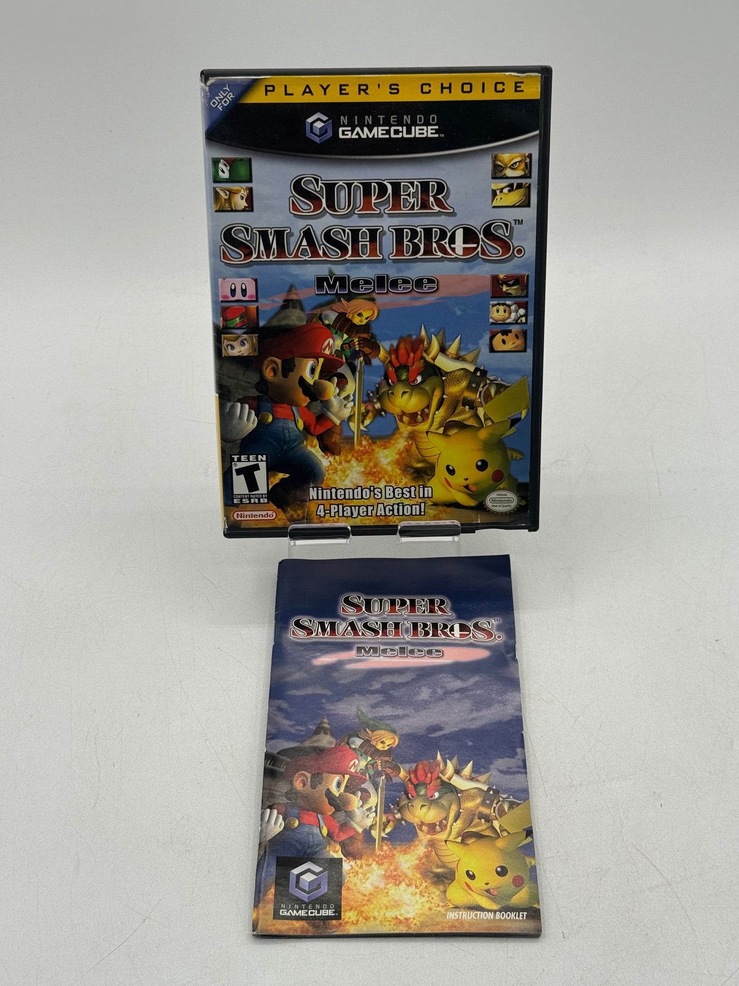 Nintendo Super Smash Bros. Melee GameCube w/ Manual Tested Free Shipping