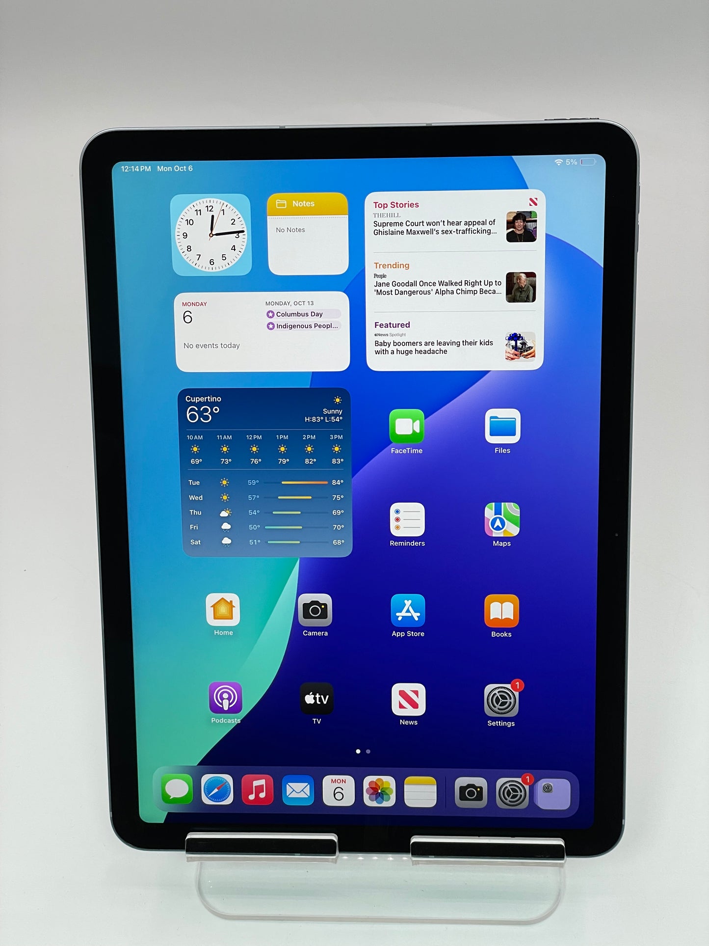 Unlocked Apple iPad Air 11 M2 A2903 512GB Wi-Fi + Cellular NUXN3LL/A 97% BH Blue