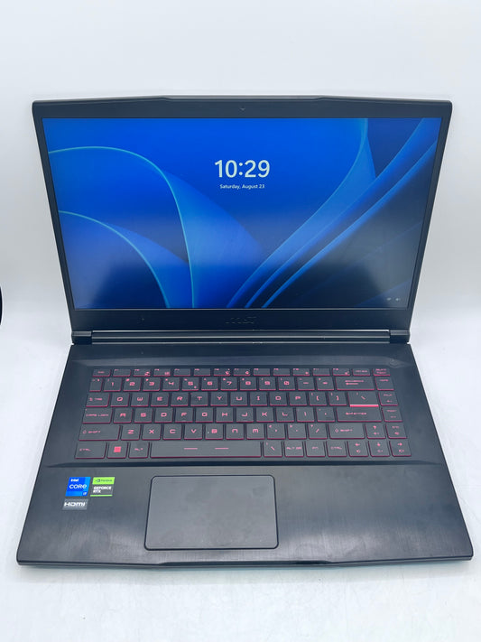 MSI GF63 Thin (MS-16R8) 15.6" Laptop Intel i7 16GB  RTX 3050 Win 11 - BLACK
