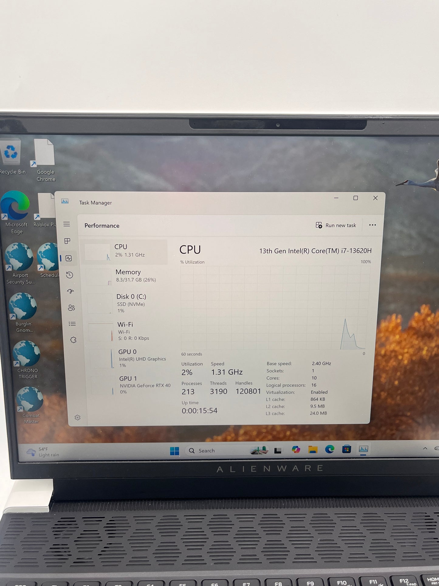 Alienware X14 R2 14" i7-13620H 2.4GHz 32GB RAM 1TB SSD GeForce RTX 4060 Silver