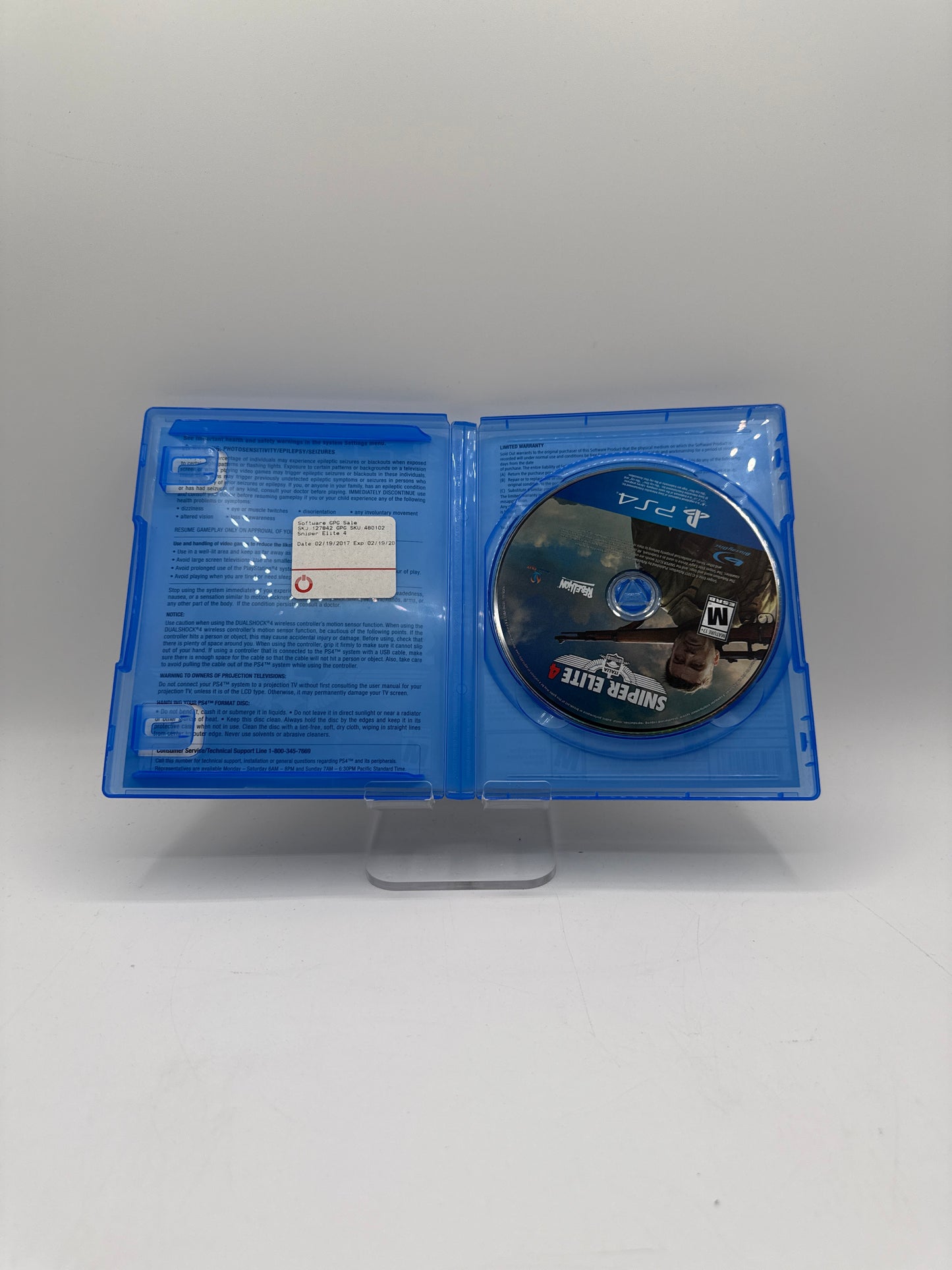 Sniper Elite 4 (Sony PlayStation 4, 2017) PS4 - TESTED