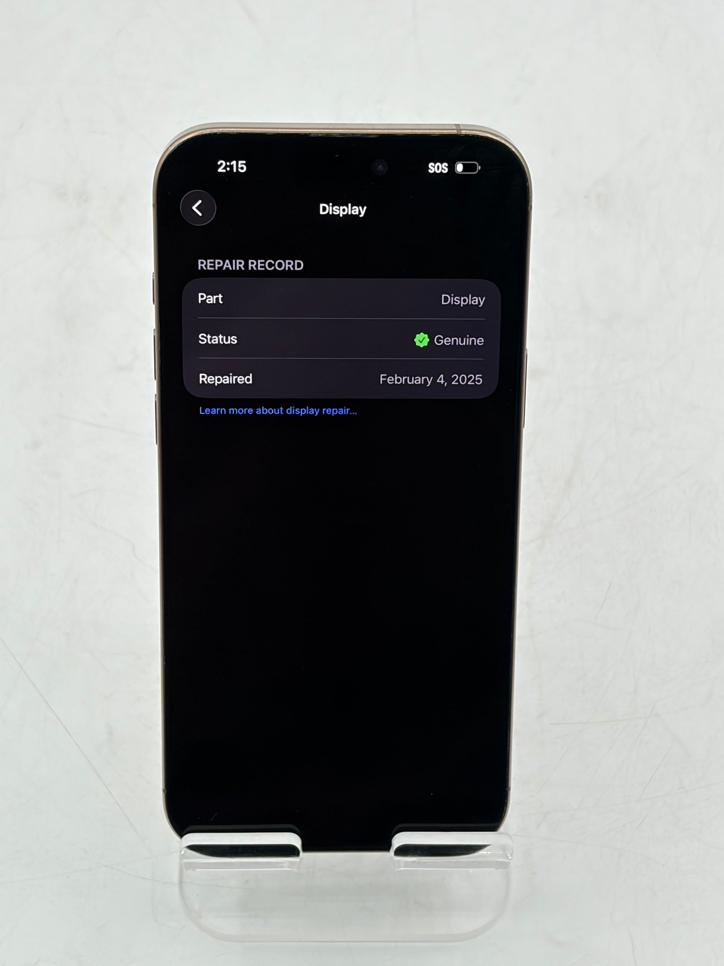 Unlocked Apple iPhone 16 Pro Max 256GB Desert Titanium A3084 MYW53LL/A 91% BH