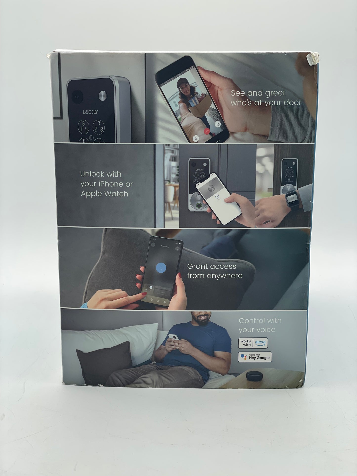 Lockly Vision Zeno Series Video Smart Lock Satin Nickel Free Shipping