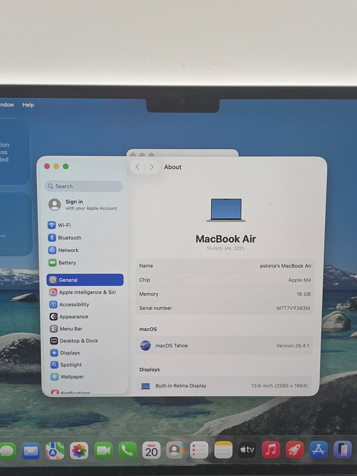 2025 Apple MacBook Air 13" M4 16GB 256GB A3240 MW0W3LL/A  Silver Free Shipping