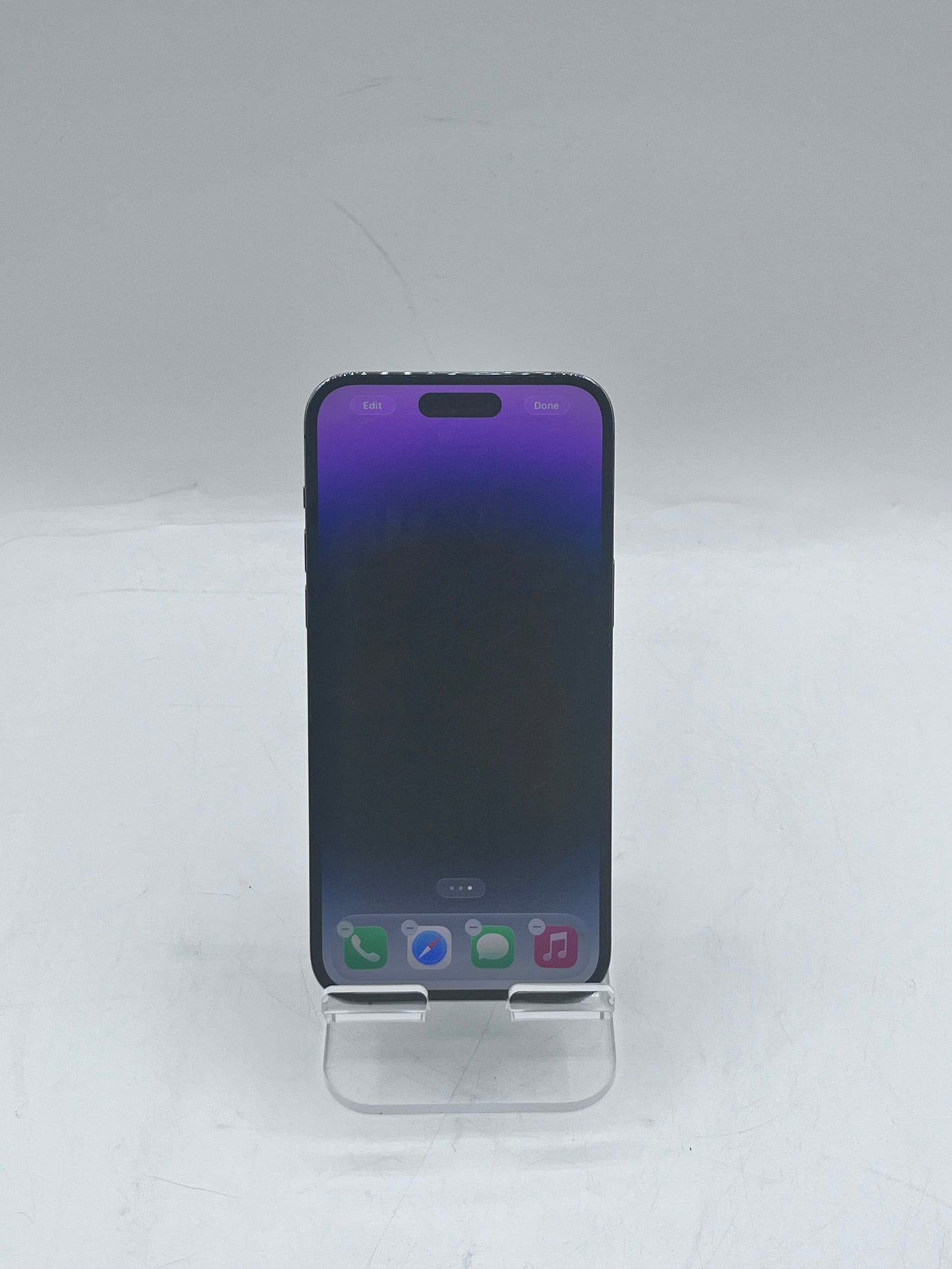Unlocked Apple iPhone 14 Pro Max A2651 MQ8R3LL/A 128GB Purple CRACKED BACK