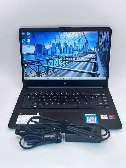 HP 14-fq0013dx 14" 128GB AMD Athlon 3050u 4GB - Black