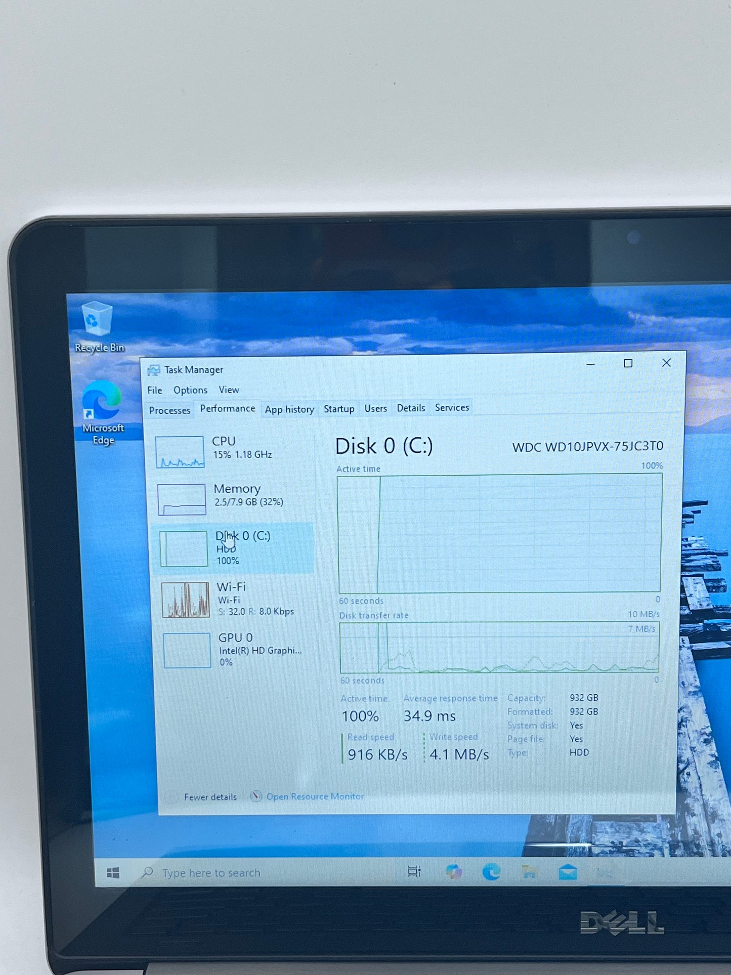 Dell Inspiron 15 7000 Series 7537 Laptop  Core i7 8GB  1TB - Silver