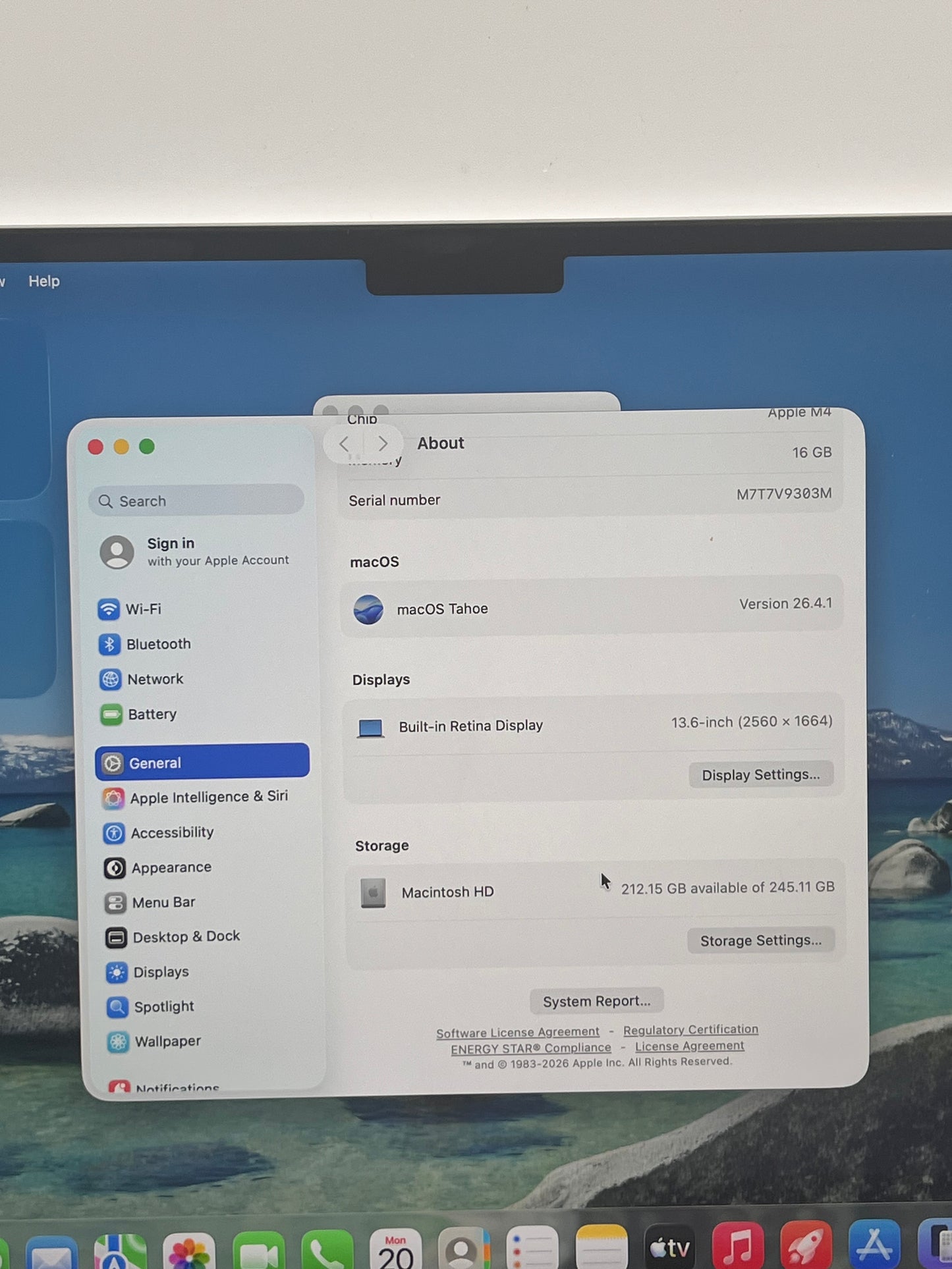 2025 Apple MacBook Air 13" M4 16GB 256GB A3240 MW0W3LL/A  Silver Free Shipping