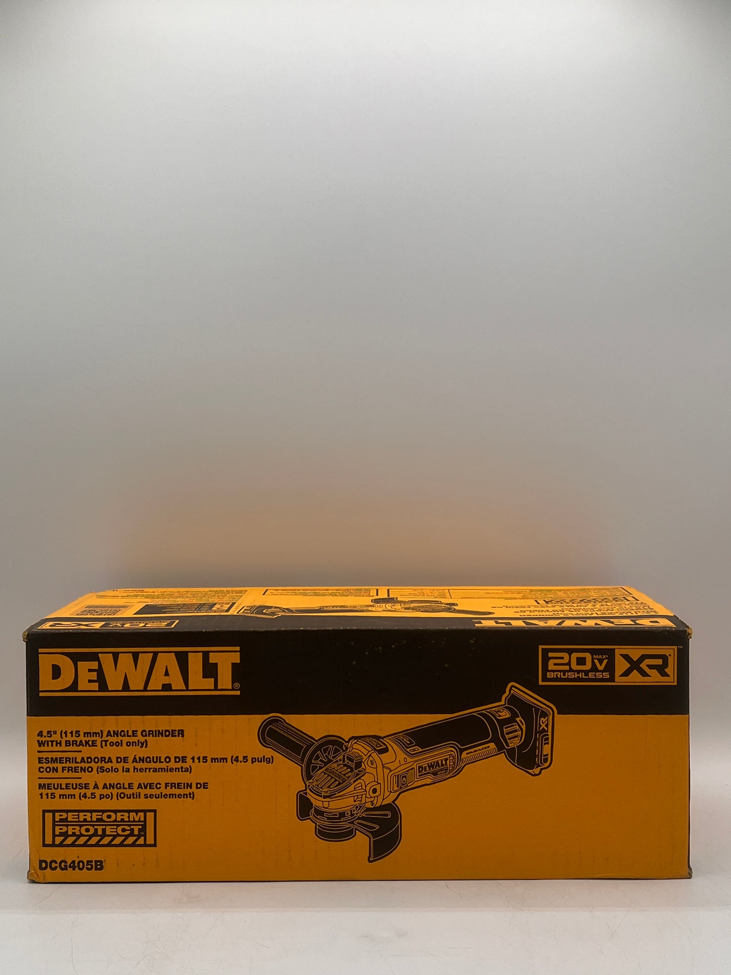 New DeWALT DCG405B 20V MAX XR 4 5 Slide Switch Small Angle Grinder - Bare Tool